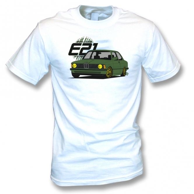 BMW E21 (Green Car) T-Shirt