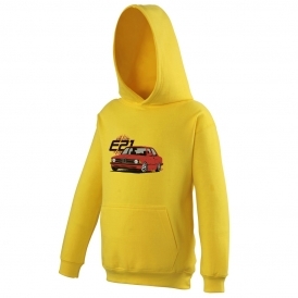 BMW E21 (Red Car) Kids Hooded Sweatshirt