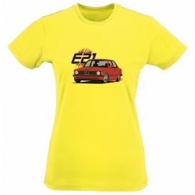BMW E21 (Red Car) Womens Slim Fit T-Shirt