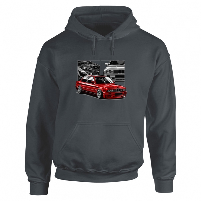 BMW E30 M3 (Comic Strip) Hooded Sweatshirt