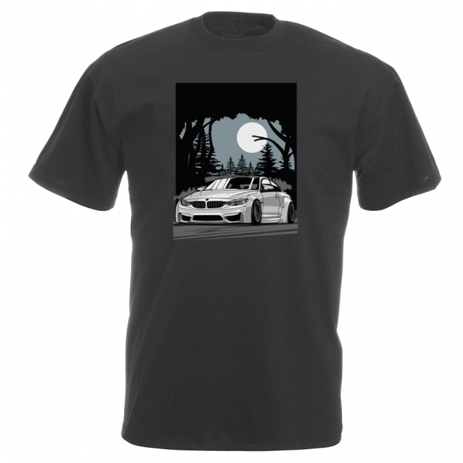BMW M4 At Night Vintage Wash T-Shirt