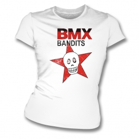 BMX Bandits (As Worn By Kurt Cobain, Nirvana) Organic Womens Slim Fit T-Shirt