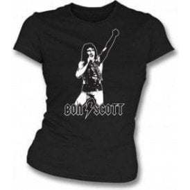 Bon Scott - Tribute Womens Slim-Fit T-shirt