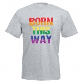Born This Way (Rainbow Text) Organic T-Shirt