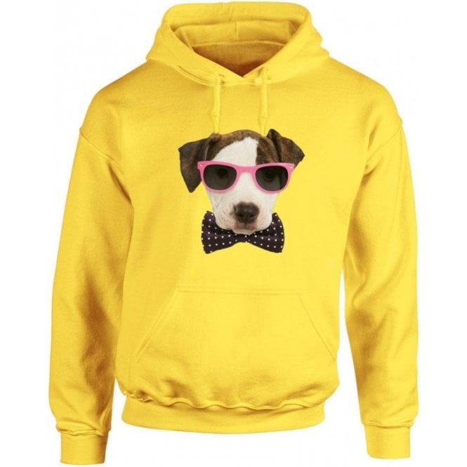 Bow Tie Dog Hooded Sweatshirt