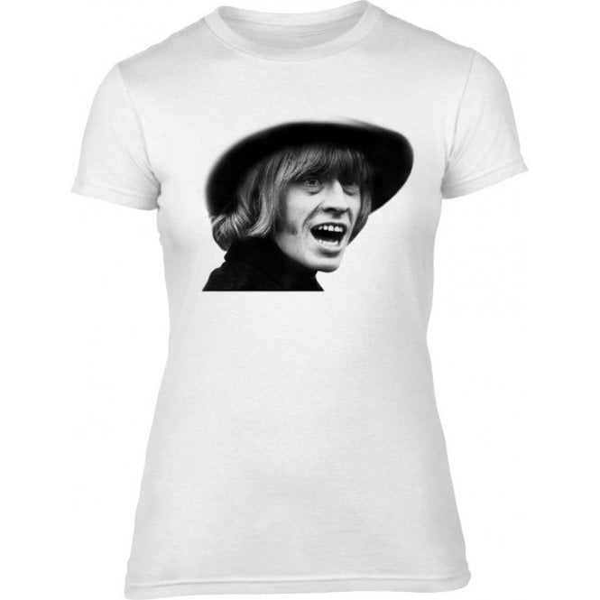 Brian Jones Face (As Worn By David Bowie) Womens Slim Fit T-Shirt