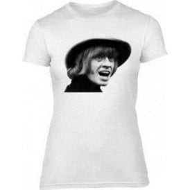 Brian Jones Face (As Worn By David Bowie) Womens Slim Fit T-Shirt