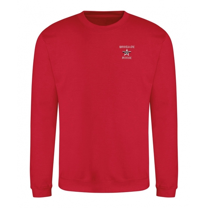Brigade Rosse (As Worn By Joe Strummer, The Clash) Embroidered Left Breast Logo Sweatshirt
