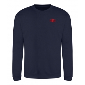 British Rail (As Worn By Damon Albarn, Blur/Gorillaz) Embroidered Left Breast Logo Sweatshirt