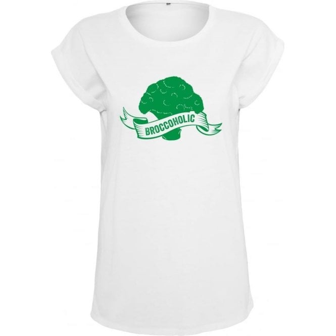 Broccoholic Womens Extended Shoulder T-Shirt