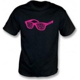 Buddy Holly Glasses Black T-Shirt