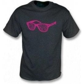 Buddy Holly Glasses Black Vintage Wash T-Shirt