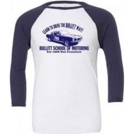 Bullitt School Of Motoring (Inspired By Bullitt) 3/4 Sleeve Unisex Baseball Top