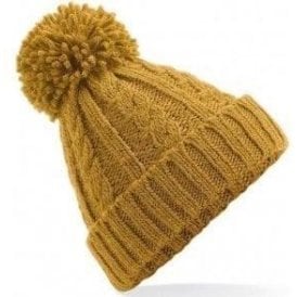 Cable Knit Melange Beanie