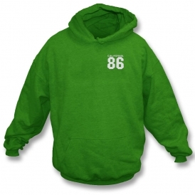 California 86 (As Worn By Damon Albarn, Blur/Gorillaz) Embroidered Left Breast Logo Hooded Sweatshirt