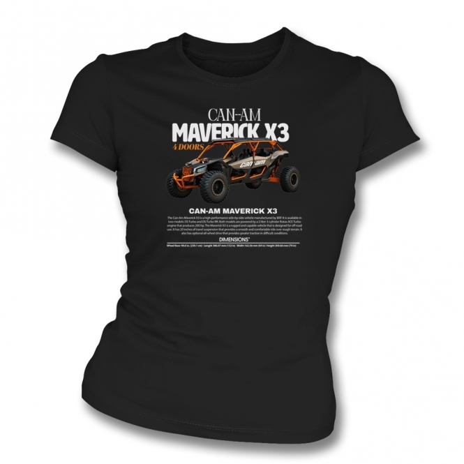 Can-Am Maverick X3 Organic Womens Slim Fit T-Shirt