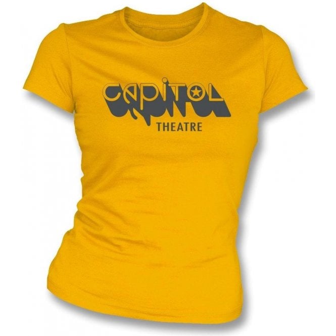 Capitol Theatre (As Worn By Joey Ramone, Ramones) Womens Slim Fit T-Shirt