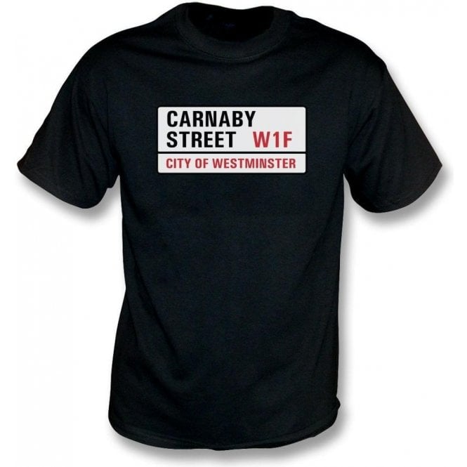 Carnaby Street Road Sign Kids T-Shirt