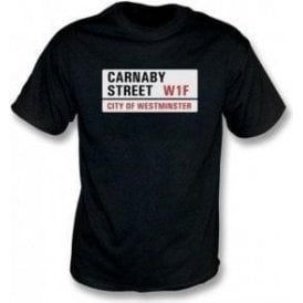 Carnaby Street Road Sign Kids T-Shirt