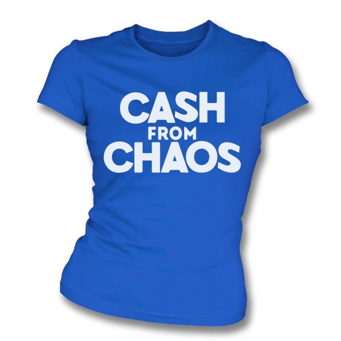 Cash From Chaos (As Worn By Malcolm McLaren) Womens Slim Fit T-Shirt