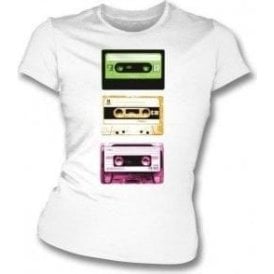 Cassette Tapes Womens Slim Fit T-Shirt