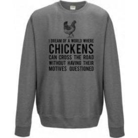 Chickens Cross The Road Kids Sweatshirt