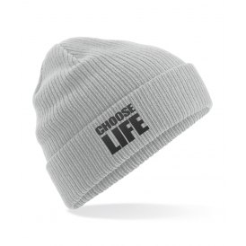 Choose Life (As Worn By George Michael & Andrew Ridgeley, Wham!) Embroidered Organic Cotton Beanie