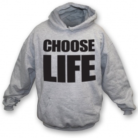 Choose Life (As Worn By George Michael & Andrew Ridgeley, Wham!) Organic Hooded Sweatshirt