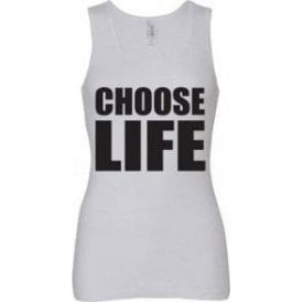 Choose Life (As Worn By George Michael & Andrew Ridgeley, Wham!) Women's Baby Rib Tank Top