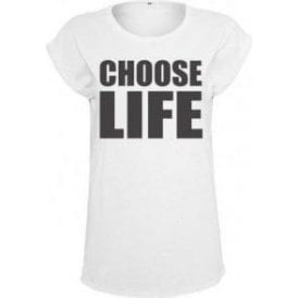 Choose Life (As Worn By George Michael & Andrew Ridgeley, Wham!) Women's Extended Shoulder T-Shirt