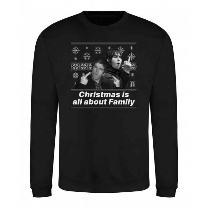 Christmas Is All About Family (Oasis Influenced) Christmas Jumper