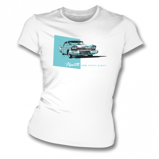 Chrysler Plymouth Fury Womens Slim Fit T-Shirt