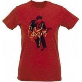 Chuck Berry Autograph Photo (As Worn By Marc Bolan, T. Rex) Womens Slim Fit T-Shirt