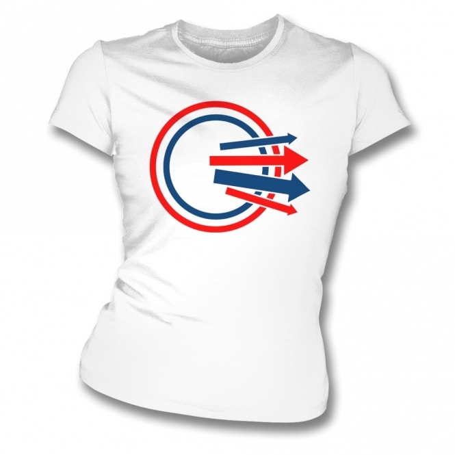 Circle & Arrows (As Worn By Paul Weller, The Jam) Organic Womens Slim Fit T-Shirt