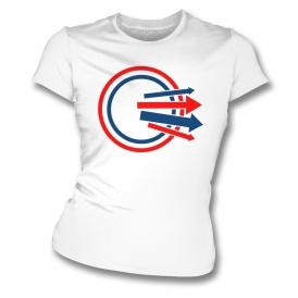 Circle & Arrows (As Worn By Paul Weller, The Jam) Organic Womens Slim Fit T-Shirt