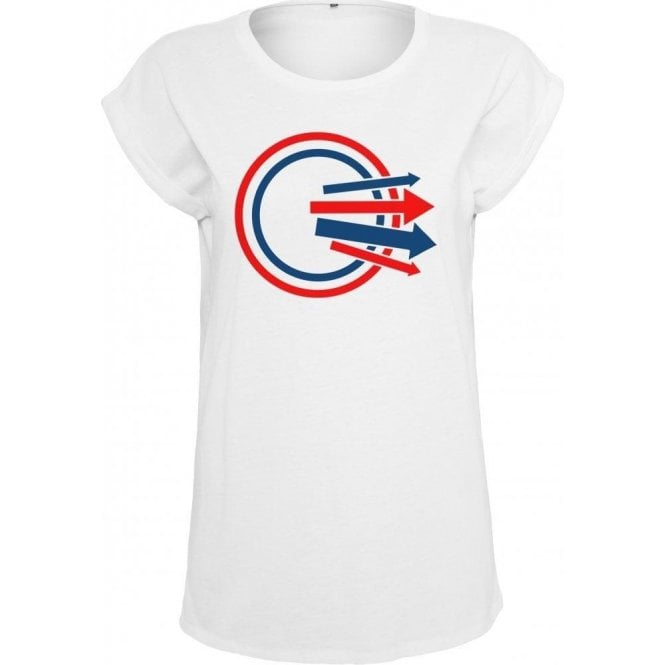 Circle & Arrows (As Worn By Paul Weller, The Jam) Womens Extended Shoulder T-Shirt