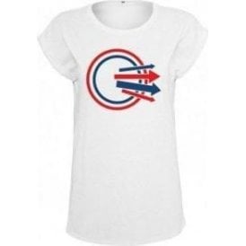 Circle & Arrows (As Worn By Paul Weller, The Jam) Womens Extended Shoulder T-Shirt
