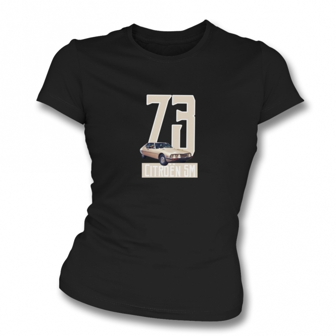 Citroen SM 1973 Womens Slim Fit T-Shirt