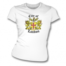 City Of London Coat Of Arms (As Worn By Paul Cook, Sex Pistols) Womens Slim Fit T-Shirt