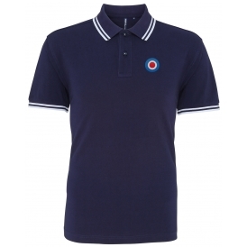 Classic Mod Target Embroidered Left Breast Logo Polo Shirt