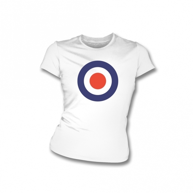 Classic Mod Target Womens Organic Slim Fit T-shirt