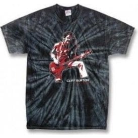 Cliff Burton (Metallica) Tribute Black Tie Dye T-shirt