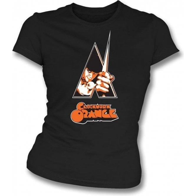 Clockwork Orange Poster Womens Slimfit T-shirt