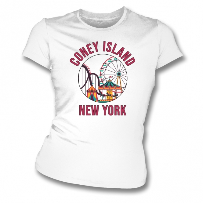 Coney Island (As Worn By PJ Harvey) Womens Slim Fit T-Shirt