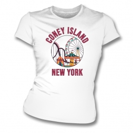 Coney Island (As Worn By PJ Harvey) Womens Slim Fit T-Shirt