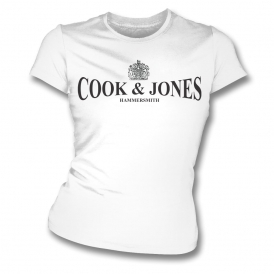 Cook & Jones - Hammersmith (As Worn By Steve Jones, Sex Pistols) Organic Womens Slim Fit T-Shirt