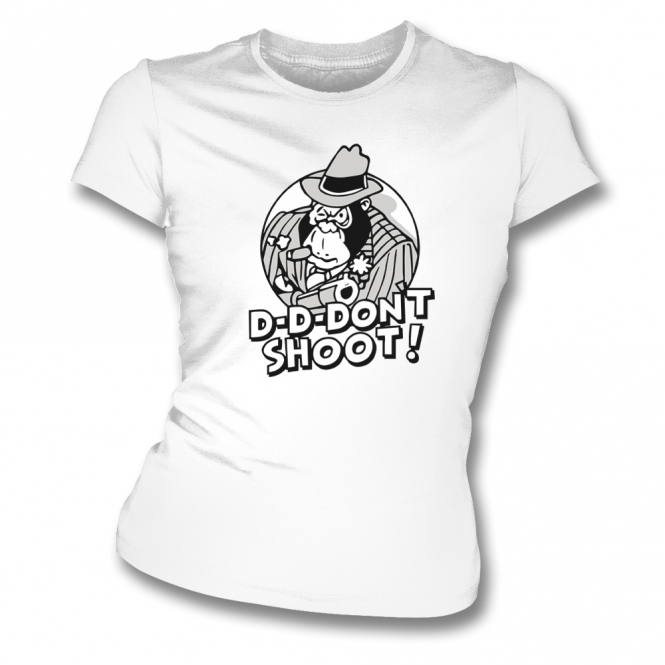 D-D-Don't Shoot (As Worn By Craig Charles) Womens Slim Fit T-Shirt