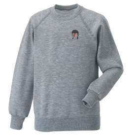 David Bowie - Ziggy Stardust Embroidered Left Breast Logo Sweatshirt