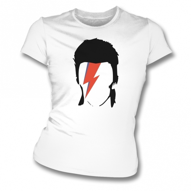David Bowie - Ziggy Stardust Organic Womens Slim Fit T-Shirt