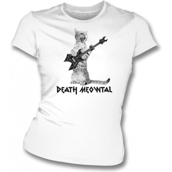 Death Meowtal Womens Slim Fit T-Shirt
